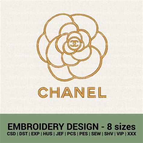 machine embroidery design chanel|Chanel logo embroidery design.